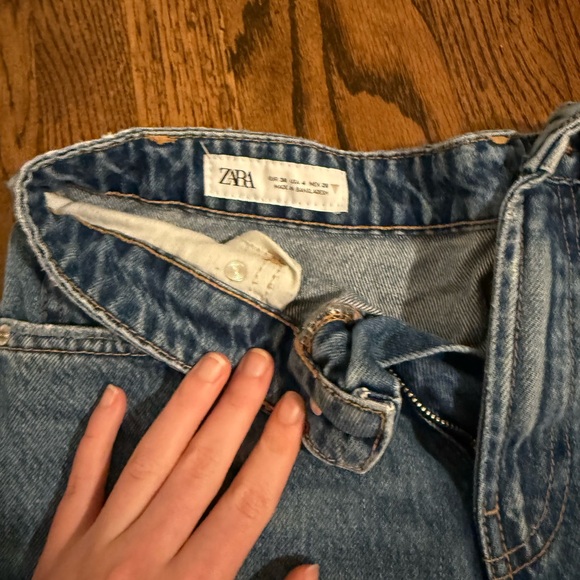 Zara Blue Jean Shorts for Women - Picture 2 of 3